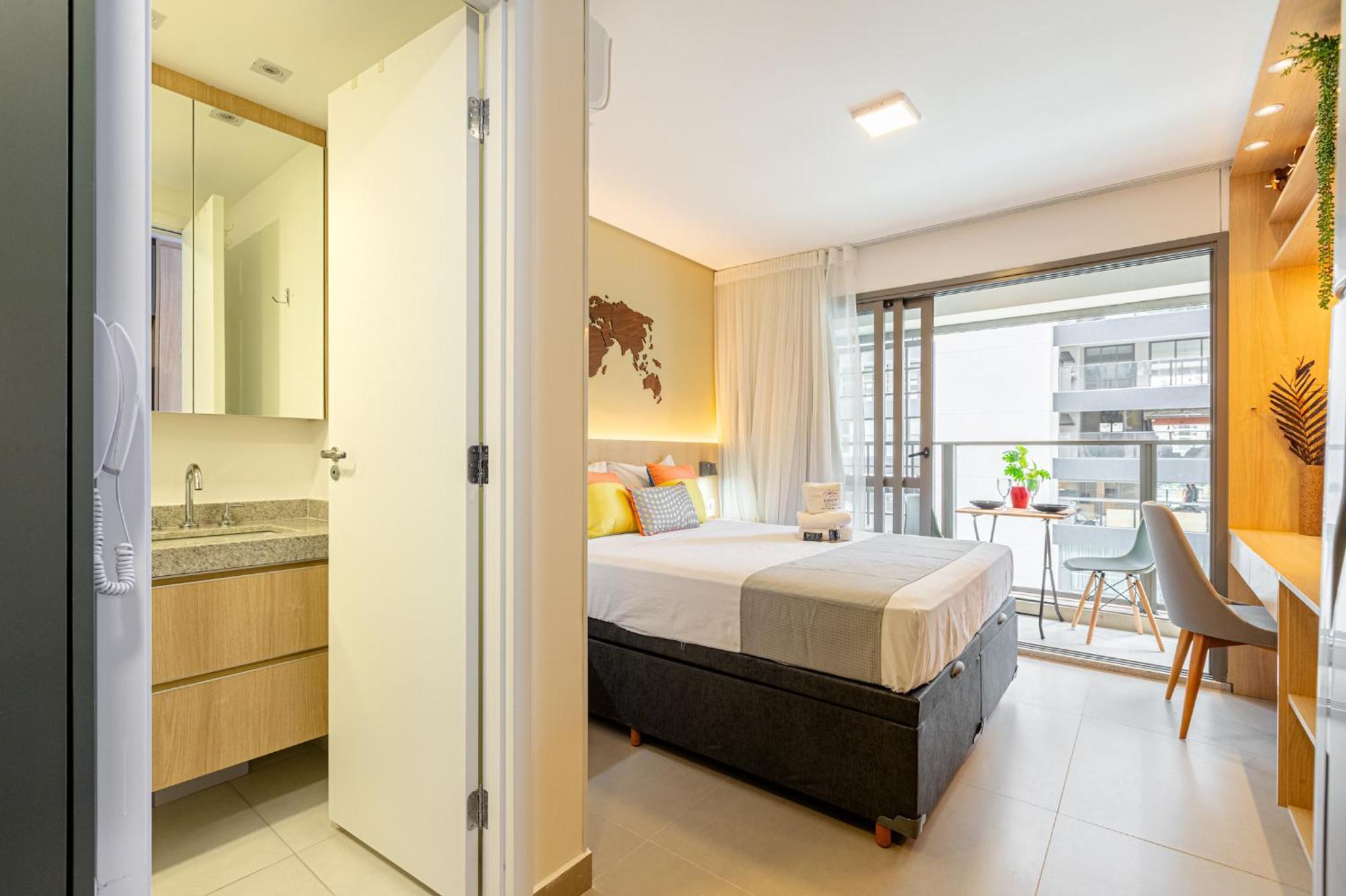 Apartamento Easy Star - Charmoso Com Piscina No Brooklin! - Bq01i *
